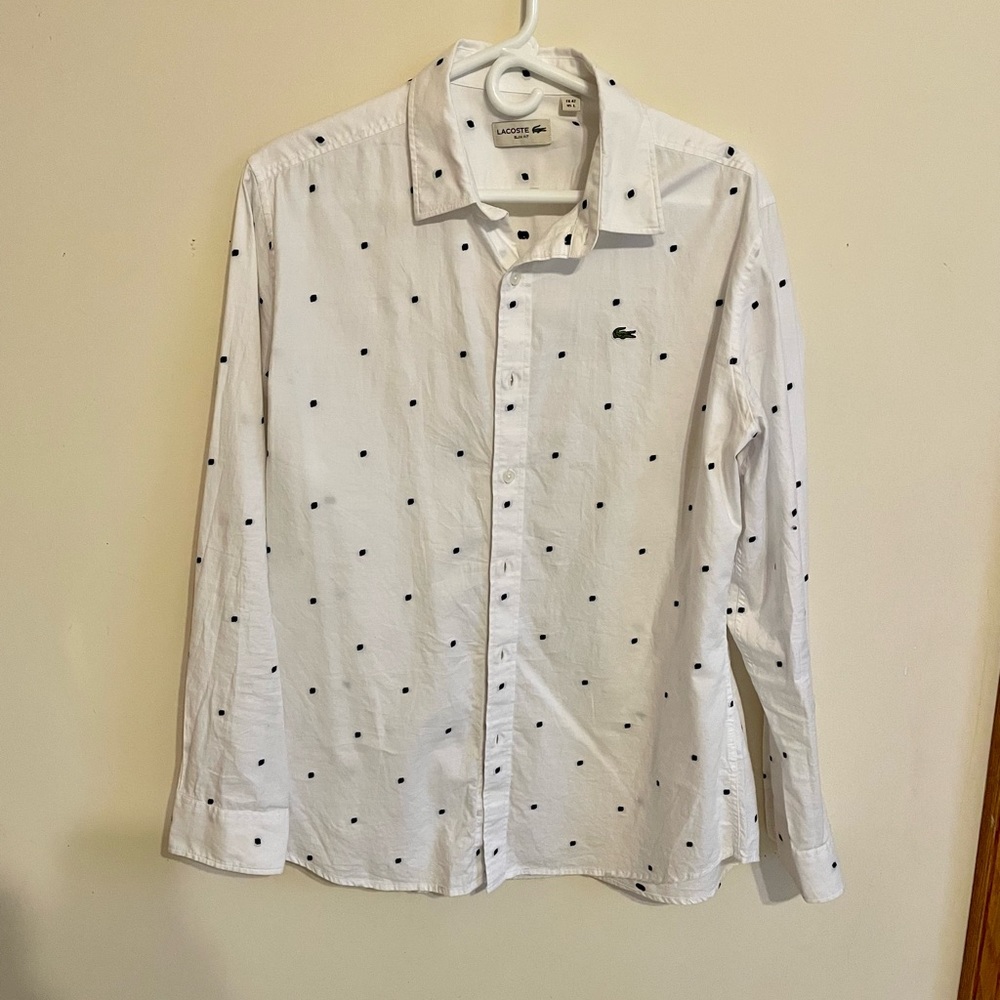 Lacoste Dotted Casual Button Down Shirt